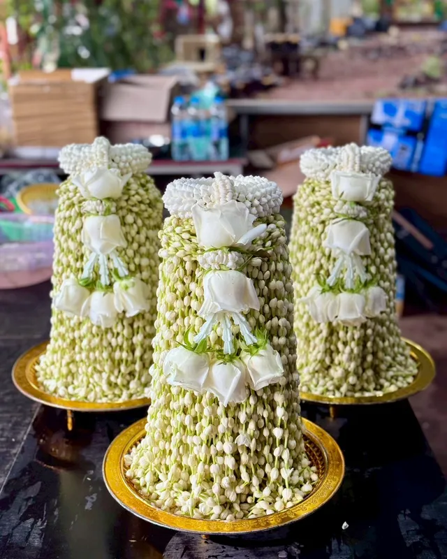 พานมะลิแก้บนหลวงพ่อทันใจ จัดพานทองโดยร้านมะลิแก้บน คุณหล้า 59 เชียงใหม่